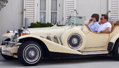 voiture, tête de cortège, mariage